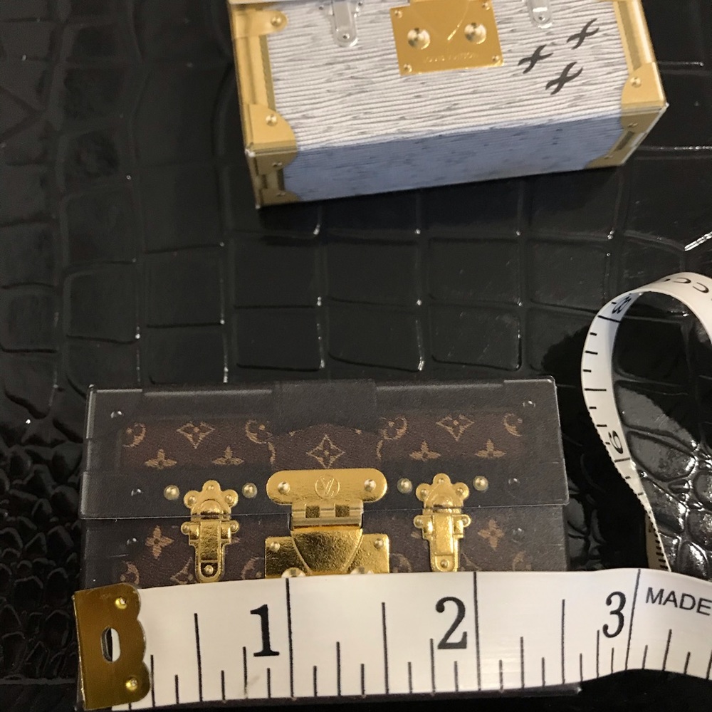 LOUIS VUITTON Mini Petite Malle Trunks RARE - Picture 13 of 16